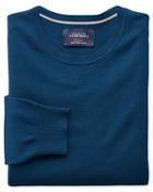 Charles Tyrwhitt Blue Merino Wool Crew Neck Sweater Size Small By Charles Tyrwhitt