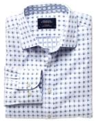 Charles Tyrwhitt Charles Tyrwhitt Slim Fit White And Blue Double Faced Shirt