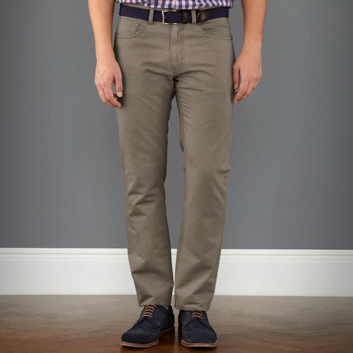 Charles Tyrwhitt Charles Tyrwhitt Khaki Slim Fit 5 Pocket Cotton Tailored Pants Size W38 L32