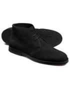  Black Suede Desert Boots Size 12 By Charles Tyrwhitt