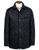 Charles Tyrwhitt Charles Tyrwhitt Navy Canvas Quilted Cotton Jacket Size 36