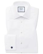  Classic Fit Egyptian Cotton Poplin White Dress Shirt Single Cuff Size 15/35 By Charles Tyrwhitt