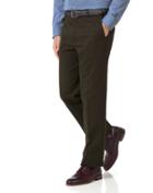 Charles Tyrwhitt Brown Classic Fit Flat Front Non-iron Cotton Chino Pants Size W32 L32 By Charles Tyrwhitt