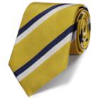 Charles Tyrwhitt Charles Tyrwhitt Classic Yellow Two Color Stripe Tie