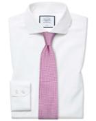  Extra Slim Fit Non-iron Cutaway White Tyrwhitt Cool Cotton Dress Shirt Single Cuff Size 14.5/33 By Charles Tyrwhitt