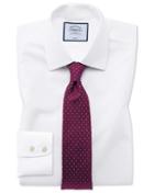  Classic Fit White Non-iron Poplin Cotton Dress Shirt French Cuff Size 15/33 By Charles Tyrwhitt