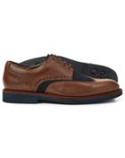  Tan And Navy Extra Lightweight Derby Wing Tip Shoes Size 11 By Charles Tyrwhitt