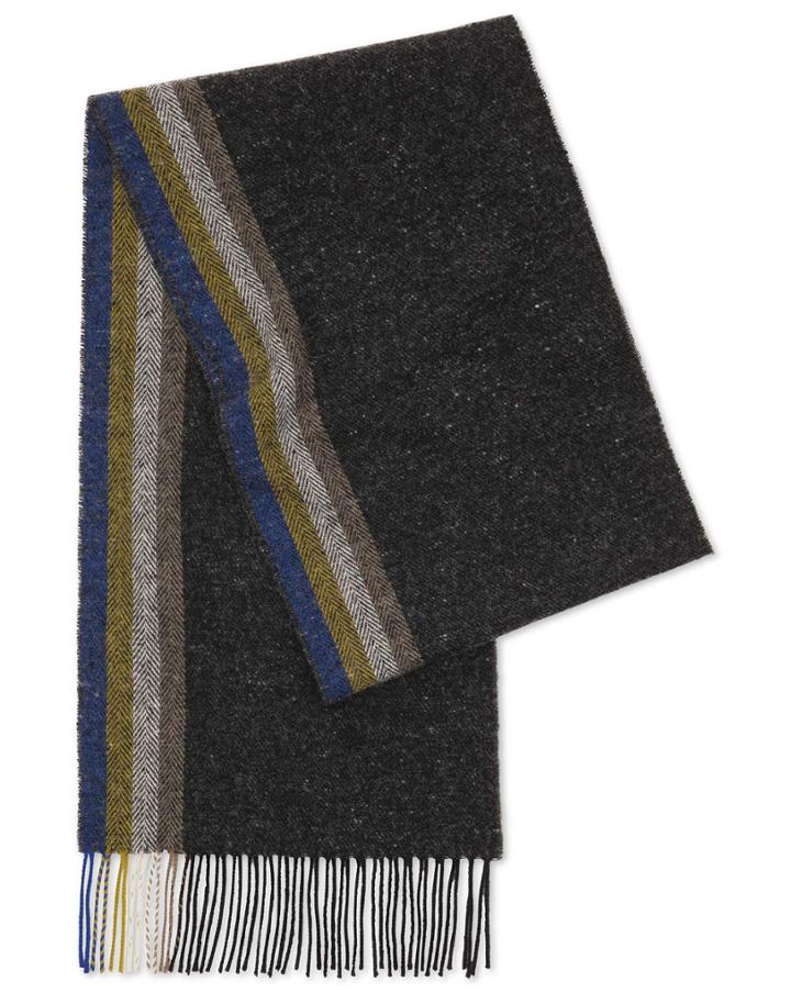  Grey Donegal Lambswool Scarf By Charles Tyrwhitt