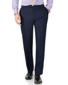 Charles Tyrwhitt Blue Slim Fit British Panama Luxury Suit Wool Pants Size W38 L34 By Charles Tyrwhitt