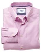 Charles Tyrwhitt Charles Tyrwhitt Classic Fit Business Casual Button-down Collar Non-iron Pink Shirt