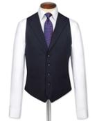 Charles Tyrwhitt Charles Tyrwhitt Navy Flannel Business Suit Waistcoat