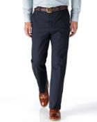 Charles Tyrwhitt Navy Classic Fit Stretch Cavalry Twill Pants Size W32 L30 By Charles Tyrwhitt