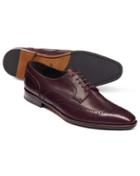  Burgundy Derby Brogue Shoes Size 11.5 By Charles Tyrwhitt