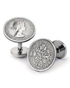 Charles Tyrwhitt Antique Six Pence Silver Cuff Links By Charles Tyrwhitt