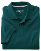 Charles Tyrwhitt Green Pique Cotton Polo Size Medium By Charles Tyrwhitt