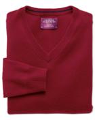 Charles Tyrwhitt Red Cashmere V-neck Sweater Size Xs By Charles Tyrwhitt