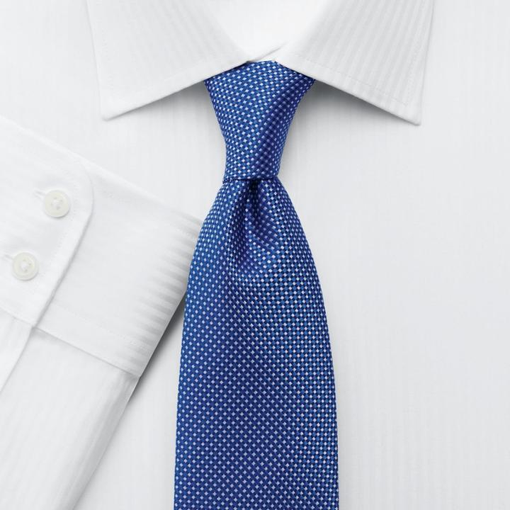 Charles Tyrwhitt Charles Tyrwhitt Slim Fit Stripe White Satin Shirt