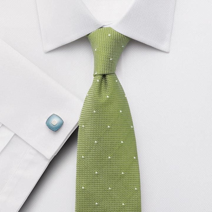 Charles Tyrwhitt Classic Fit Egyptian Cotton Puppytooth White Dress Shirt Single Cuff Size 15.5/37 By Charles Tyrwhitt