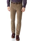 Charles Tyrwhitt Charles Tyrwhitt Natural Slim Fit Stretch 5 Pocket Cotton Tailored Pants Size W30 L32