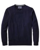  Navy Crew Neck Cashmere Sweater Size Large By Charles Tyrwhitt