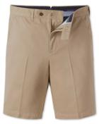Charles Tyrwhitt Stone Single Pleat Chino Cotton Shorts Size 30 By Charles Tyrwhitt