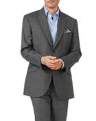Charles Tyrwhitt Charcoal Classic Fit Tan Stripe British Luxury Suit Wool Jacket Size 40 By Charles Tyrwhitt