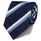 Charles Tyrwhitt Charles Tyrwhitt Classic Navy Two Color Stripe Tie
