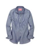 Charles Tyrwhitt Charles Tyrwhitt Women's Semi-fitted Dobby Texture Chambray Shirt