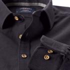 Charles Tyrwhitt Charles Tyrwhitt Classic Fit Textured Piqu Navy Shirt