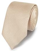  Champagne Silk Plain Classic Tie By Charles Tyrwhitt