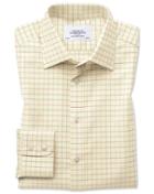 Charles Tyrwhitt Classic Fit Country Check Multi Cotton Dress Casual Shirt Single Cuff Size 15.5/33 By Charles Tyrwhitt