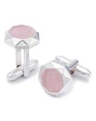  Rose Quartz Octagon Luxury Cufflinks By Charles Tyrwhitt