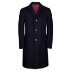 Charles Tyrwhitt Charles Tyrwhitt Navy Italian Wool Cashmere Classic Fit Overcoat (36r)