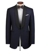 Charles Tyrwhitt Navy And Blue Slim Fit Shawl Collar Tuxedo Suit Wool Jacket Size 38 By Charles Tyrwhitt