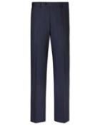 Charles Tyrwhitt Charles Tyrwhitt Airforce Blue Slim Fit Herringbone Business Suit Trousers