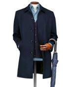  Blue Cotton Raincotton Coat Size 38 By Charles Tyrwhitt