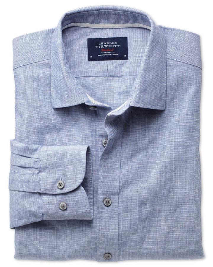 Charles Tyrwhitt Charles Tyrwhitt Extra Slim Fit Blue Shirt