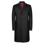 Charles Tyrwhitt Charles Tyrwhitt Charcoal Italian Wool Cashmere Slim Fit Overcoat (36r)