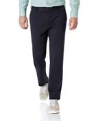  Navy Slim Fit Non-iron Travel Chino Size W30 L30 By Charles Tyrwhitt