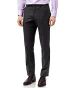  Grey Check Slim Fit Birdseye Travel Suit Trouser Size W32 L30 By Charles Tyrwhitt