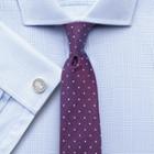 Charles Tyrwhitt Charles Tyrwhitt Magenta And White Silk Classic Spot Slim Tie