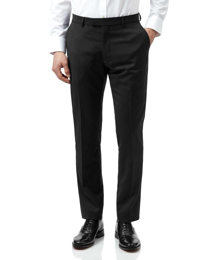  Black Extra Slim Fit Italian Natural Stretch Suit Trouser Size W30 L32 By Charles Tyrwhitt