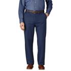 Charles Tyrwhitt Charles Tyrwhitt Marine Blue Flat Front Classic Fit Weekend Chinos (30w X 38l Unfinished)