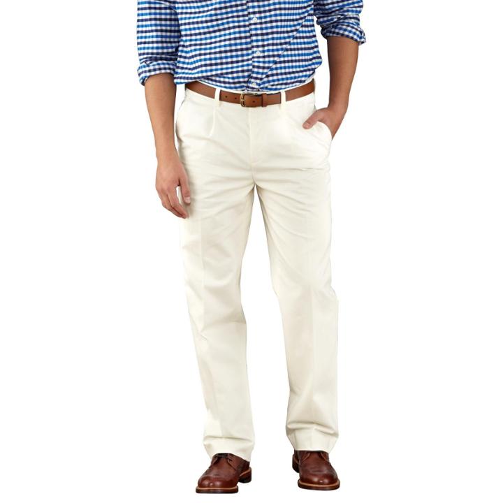 Charles Tyrwhitt Charles Tyrwhitt Chalk Single Pleat Classic Fit Weekend Chinos (340)