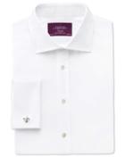 Charles Tyrwhitt Charles Tyrwhitt Classic Fit Semi-spread Collar Luxury Twill White Shirt