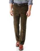 Charles Tyrwhitt Charles Tyrwhitt Olive Slim Fit Jumbo Cord Cotton Tailored Pants Size W30 L30