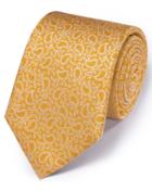 Charles Tyrwhitt Charles Tyrwhitt Gold Silk Classic Paisley Tie