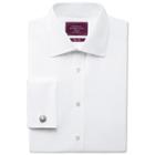 Charles Tyrwhitt Charles Tyrwhitt White Twill Luxury Semi-spread Slim Fit Shirt (14.5 - 33)