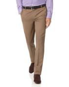 Charles Tyrwhitt Tan Extra Slim Fit Flat Front Non-iron Cotton Chino Pants Size W30 L30 By Charles Tyrwhitt