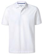  White Pique Cotton Polo Size Large By Charles Tyrwhitt